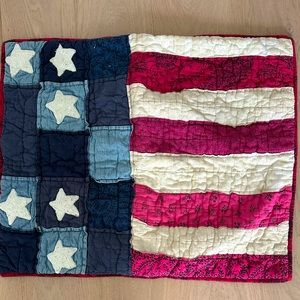 Pottery barn patriotic set of quilted shams